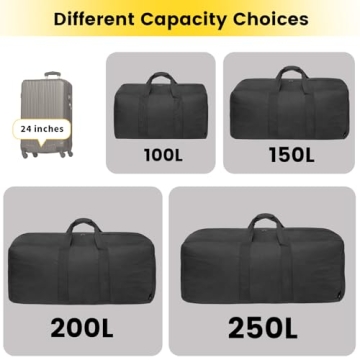 Durable 100L Duffle Bag for Travel & Camping