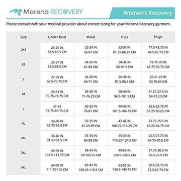 Marena LGS Stage 1 Recovery High-Waist Girdle, Short Length Post-Surgical Girdle for Women