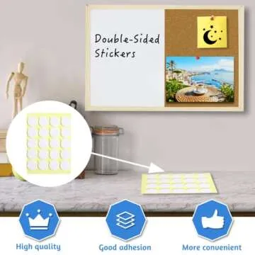 OWLKELA Dry Erase Cork Board for Office and Home