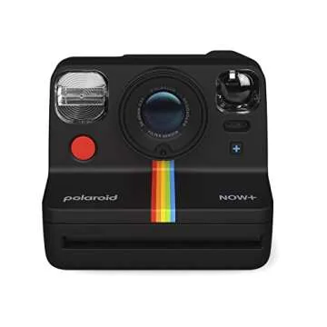 Polaroid Now+ Generation 2 - Camera + Film Bundle (16 Photos Included) - Black - Bluetooth Connected...