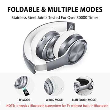 Picun P26 Bluetooth Headphones 80H Playtime Hi-Fi Sound