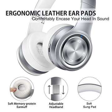 Picun P26 Bluetooth Headphones 80H Playtime Hi-Fi Sound