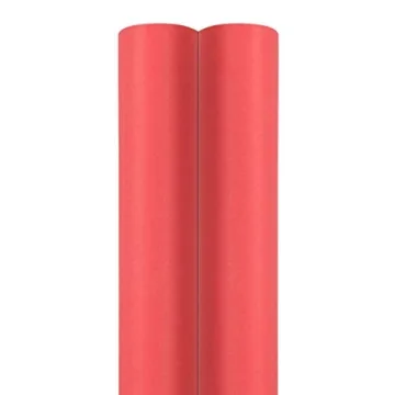 JAM Paper Matte Red Gift Wrap - 50 Sq Ft - 2 Rolls