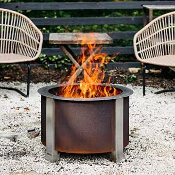 Breeo Smokeless FirePit X Series 19 - Ideal for Family Gatherings