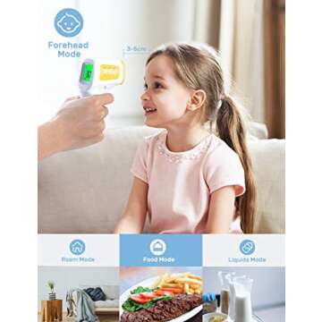 CocoBear Forehead Fever Infrared Digital Thermometer for Baby, Adult & Elderly - Non-Contact with Fever Alert Function