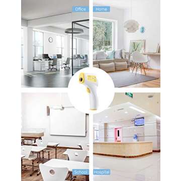 CocoBear Forehead Fever Infrared Digital Thermometer for Baby, Adult & Elderly - Non-Contact with Fever Alert Function