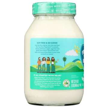 Follow Your Heart Non-GMO Vegenaise Soy Free Better Than Mayo Dressing, 32 Ounce (Pack of 6)
