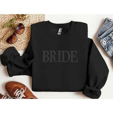 NicheBee Bride Sweatshirt for Brides-to-Be, Custom Mrs. Gift