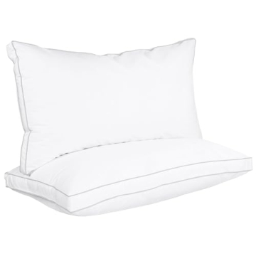 Utopia Bedding King Size Cooling Pillows Set of 2 - Gusseted Comfort for All Sleepers