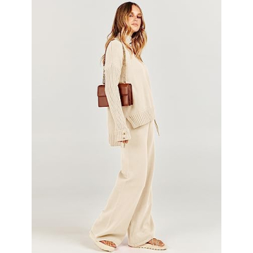 Chic ANRABESS 2 Piece Sweater Lounge Set for Women