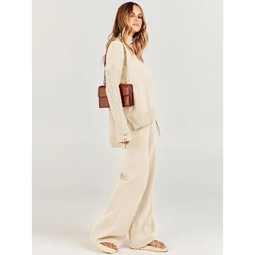 Chic ANRABESS 2 Piece Sweater Lounge Set for Women