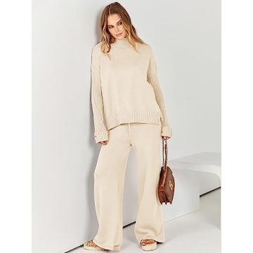 Chic ANRABESS 2 Piece Sweater Lounge Set for Women