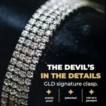 GLD Micro Tennis Necklace 16" 14K Gold-Plated