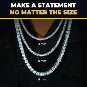 GLD Micro Tennis Necklace 16" 14K Gold-Plated