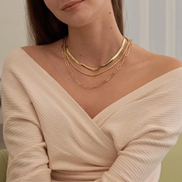 Stylish CHESKY Gold Layered Necklaces for Women