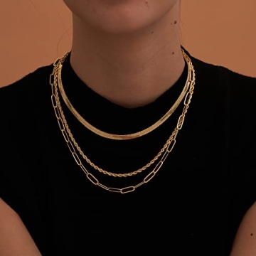 Stylish CHESKY Gold Layered Necklaces for Women