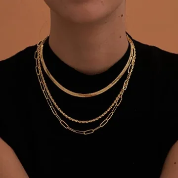 Stylish CHESKY Gold Layered Necklaces for Women