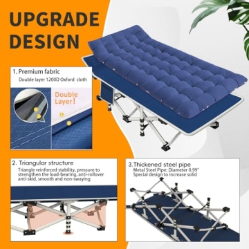 Comfortable NESDCC Camping Cot with Mattress for All