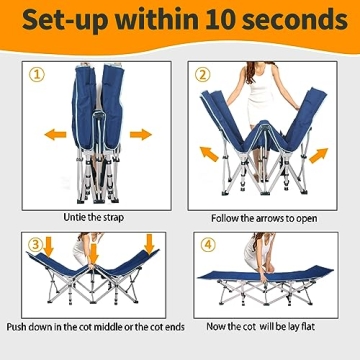 Comfortable NESDCC Camping Cot with Mattress for All