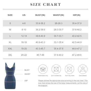 Popilush Denim Shapewear Dress - Stylish Sleeveless Bodycon