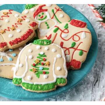 Ugly Christmas Sweater Cookie Cutter, Premium Food Grade Stainless Steel, Dishwasher Safe (Christmas Sweater 2 Piece)