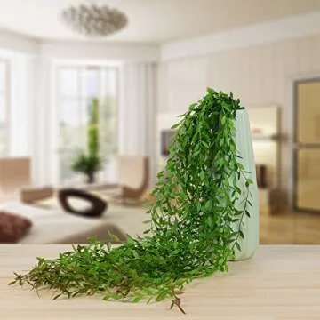 Lvydec 6pcs Artificial Vines Fake Greenery Garland Willow Leaves with Total 30 Stems Hanging for Wedding Party Home Garden Wall Decoration