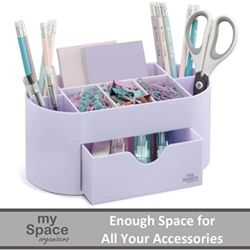 Lavender Desk Organizer for Office Supplies and Accessories