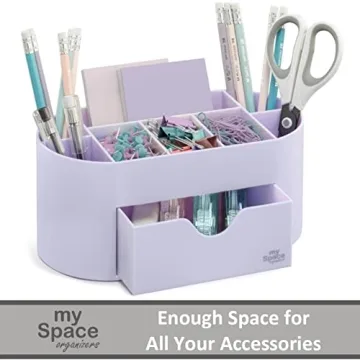 Lavender Desk Organizer for Office Supplies and Accessories