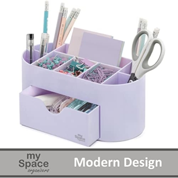 Lavender Desk Organizer for Office Supplies and Accessories