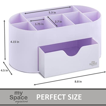 Lavender Desk Organizer for Office Supplies and Accessories
