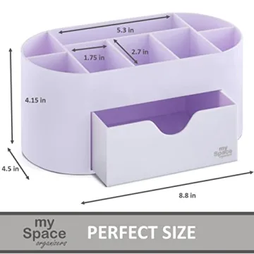 Lavender Desk Organizer for Office Supplies and Accessories