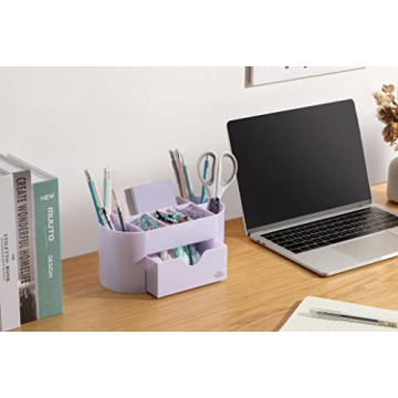 Lavender Desk Organizer for Office Supplies and Accessories