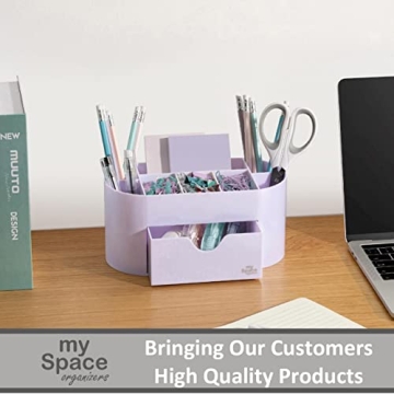 Lavender Desk Organizer for Office Supplies and Accessories