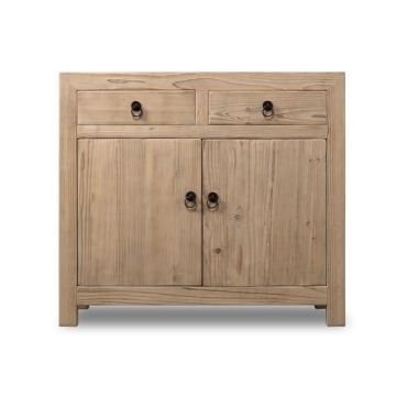 Artissance Two Drawers Weathered Pine Cabinet for Storage
