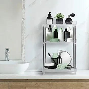Sorbus 3-Tier Acrylic Bathroom Organizer Shelf