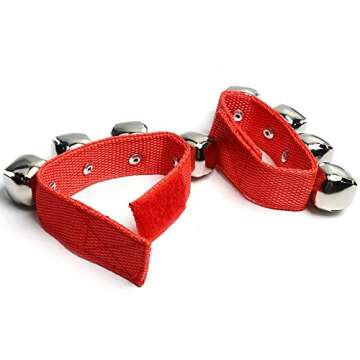 Jingle Bells Christmas Wrist Shaking Band Musical Tambourine