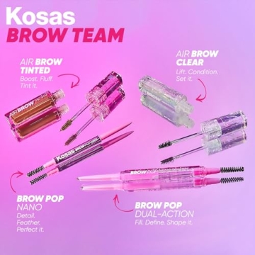 Kosas Air Brow Gel - Vegan Tinted Gel for Fluffy, Full Brows