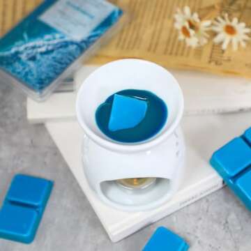 SCENTORINI Wax Melts Wax Cubes, Soy Wax Cubes for Wax Warmer, Ocean Breeze, Fresh Linen, Bohemia Forest, Winds in Summer, 4 x 2.5 oz