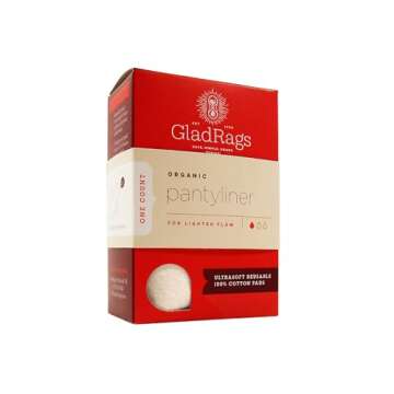 GladRags Organic Cotton Reusable Pantyliner - Eco-Friendly Protection