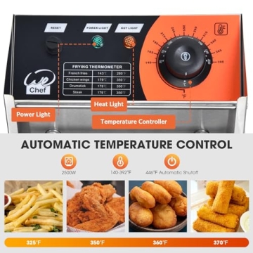 WeChef Deep Fryer 12L 2500W for Commercial Use