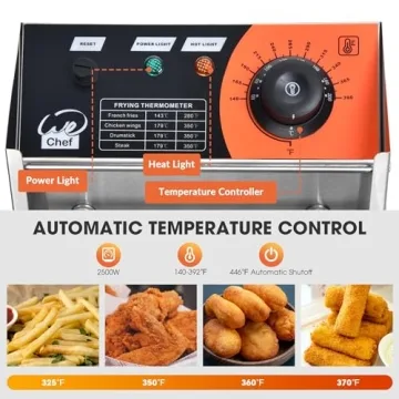 WeChef Deep Fryer 12L 2500W for Commercial Use