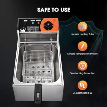 WeChef Deep Fryer 12L 2500W for Commercial Use