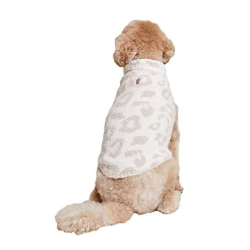 Barefoot Dreams CozyChic Pet Sweater in Cream/Stone for Dogs