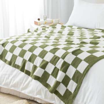 Carriediosa 50" X 60" Checkered Throw Blanket - Ultra Soft