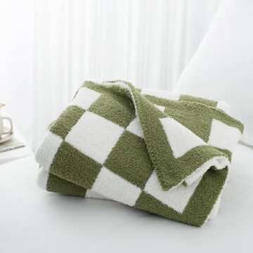 Carriediosa 50" X 60" Checkered Throw Blanket - Ultra Soft