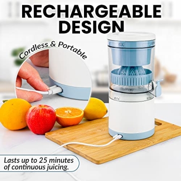 Zulay Kitchen Juice Vortex Juicer - Portable Citrus Squeezer