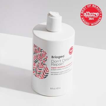 Briogeo Don’t Despair, Repair! Strength + Repair Solutions Set, Hair Repair Shampoo, Conditioner Plus Mini Hair Mask, Mini Hair Oil and Mini Rice Water Protein Treatment, 6-Piece Set