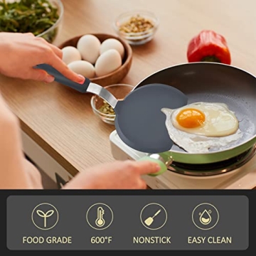 Silicone Spatula Set - 600°F Heat Resistant, 3-Piece