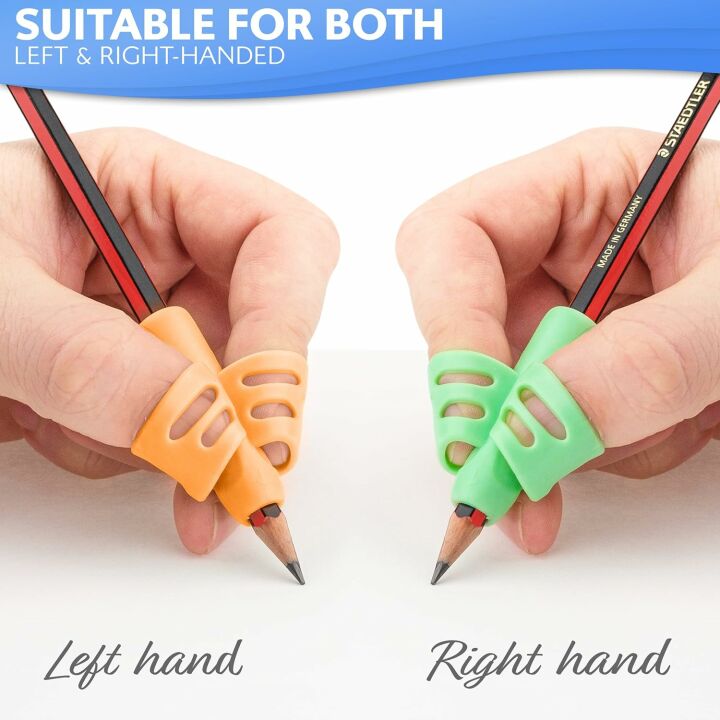 Pencil Grips for Kids - Handwriting Helpers, 6-Pack