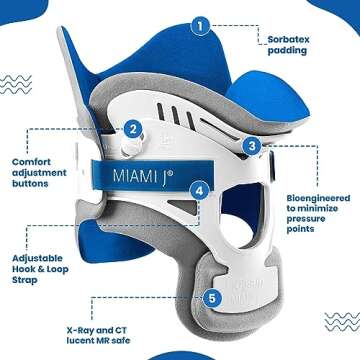 Ossur Miami J Cervical Neck Collar - Enhanced Neck Support for All Ages
